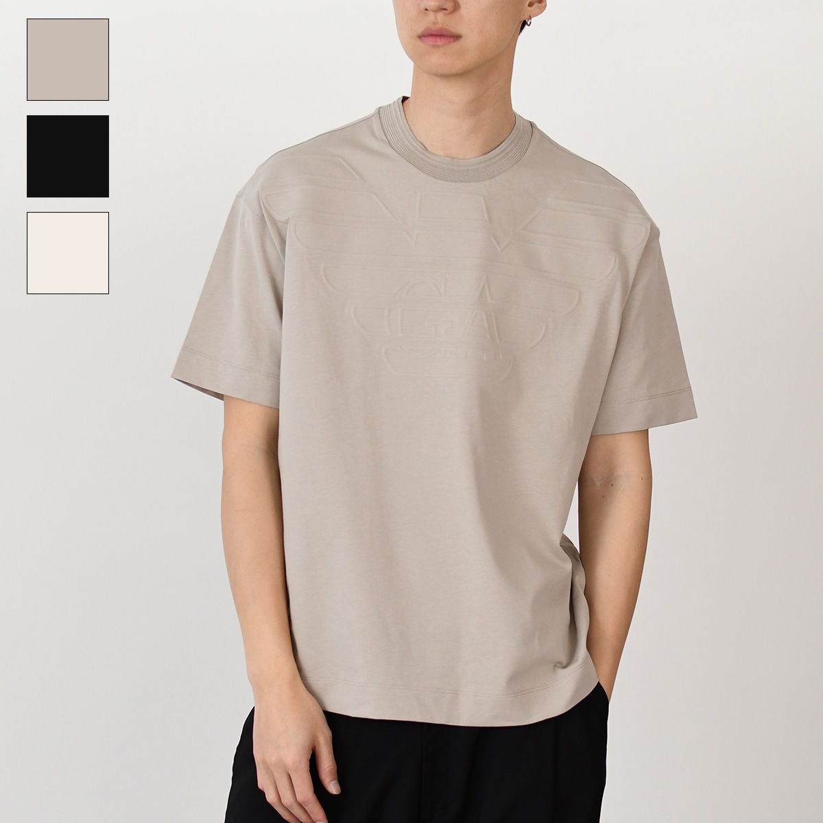 トップス Tシャツ ビージャージー エンボスロゴ 3D1T94 1JWZZ メンズ 半袖 ブラック 人気 おすすめ ギフト