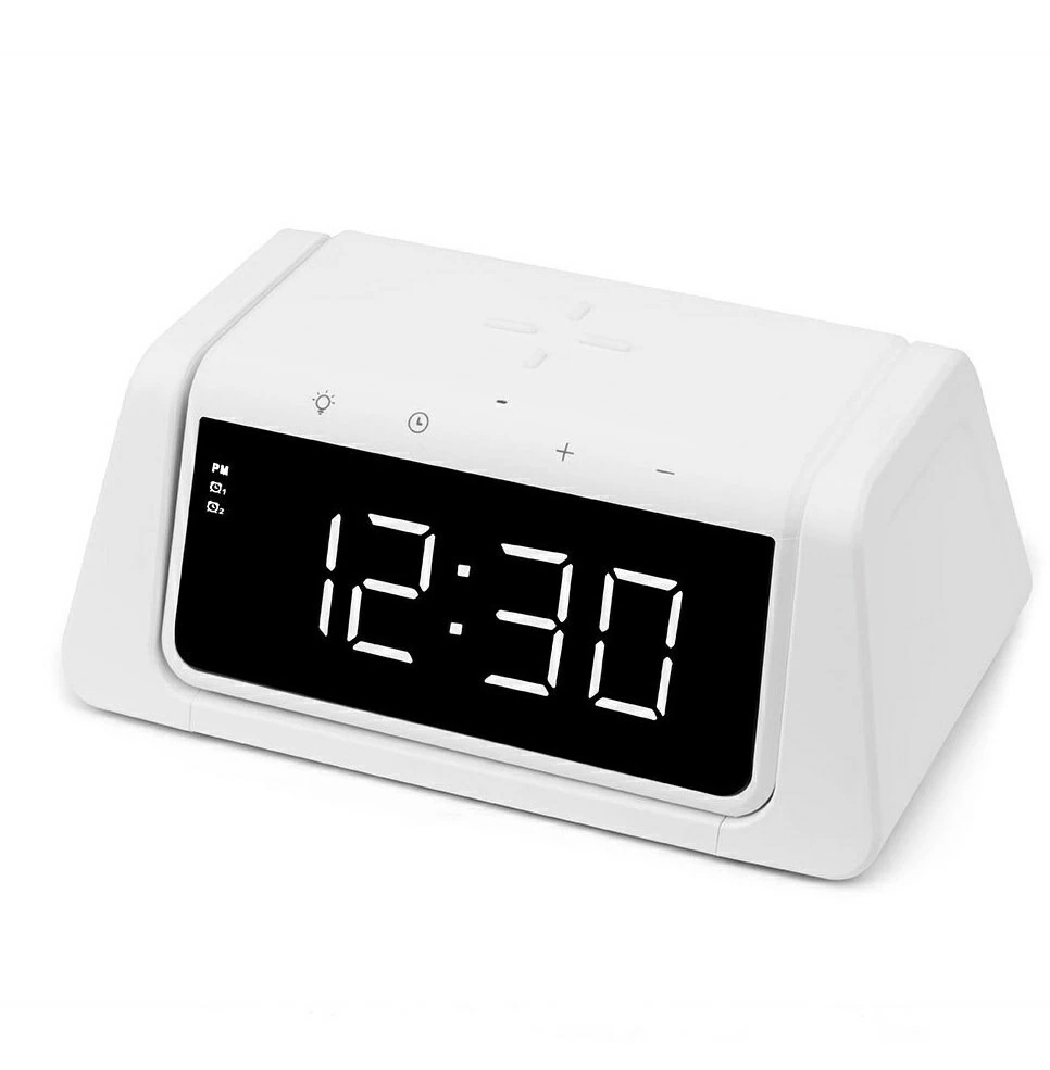 エスカムESKAMU 紫外線除菌クロック ホワイト EUS-003-WH