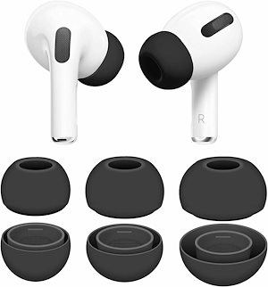 3サイズセット イヤーピース イヤーチップ AirPods Pro に対応 シリコン製 付けたまま充電可能 エアーポッズ プロ用 イヤホンカバー