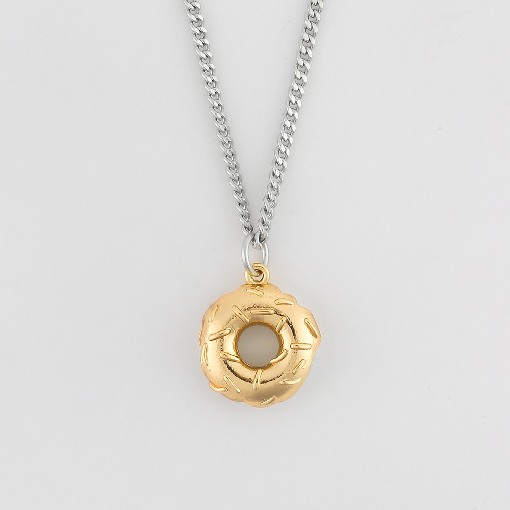 シルバー925 ネックレスDONUT NEC SILVER925(18K GOLD PLATED)ネックレス