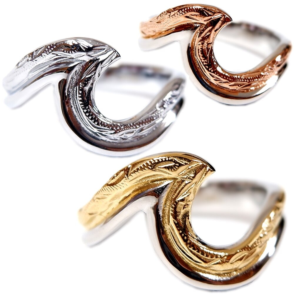 ハワイアンジュエリー リング 指輪 スクロール ウェーブ レディース メンズ レディース