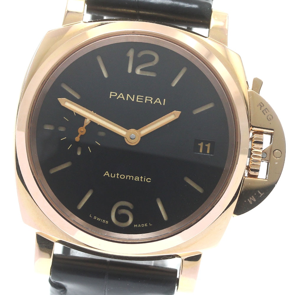 パネライ PANERAI PAM01029 ルミノール ドゥエ K18PG デイト 自動巻き ボーイズ _862792【中古】