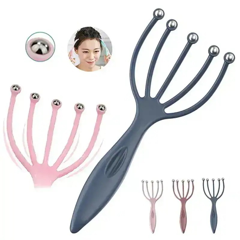 今すぐ欲しい五本爪ヘッドマッサージ 頭皮マッサージ器 頭皮ケア 頭皮洗浄 疲れ解消 乾湿兼用 発毛促進