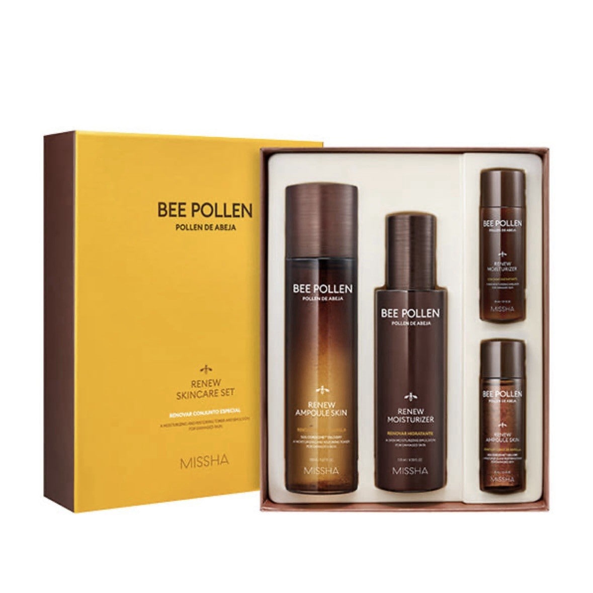 ビポレンリニュースペシャルスキンケアセットアンプルトナー（スキン）150mlエマルジョン（モイスチャライザー）130ml +無料プレゼントトナー30mlモイスチャライザー30ml