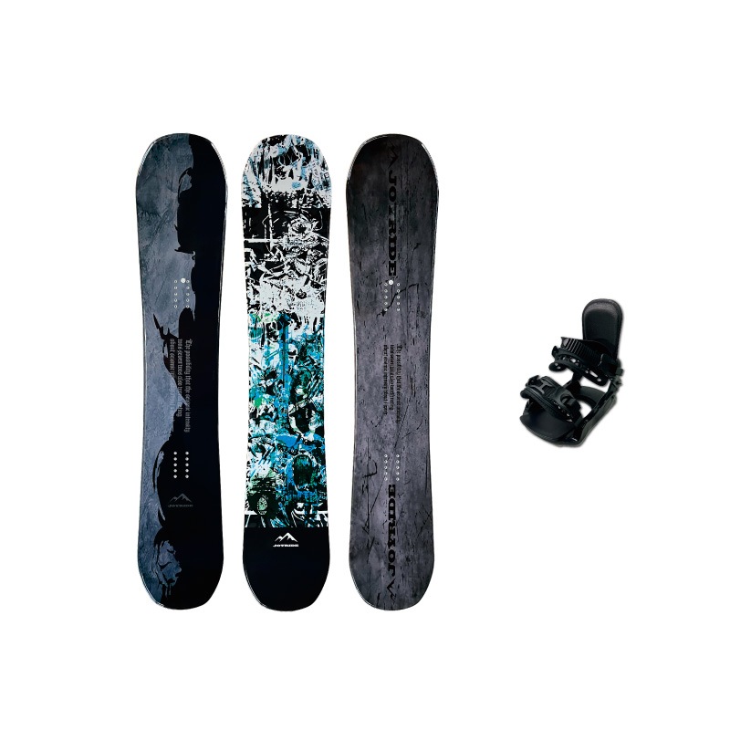 2点セット JOYRIDE NEW MODEL スノーボード 2点 メンズ レディース 板 ビンディング（バイン）金具 キャンバーロッカーボード キャップボード 42