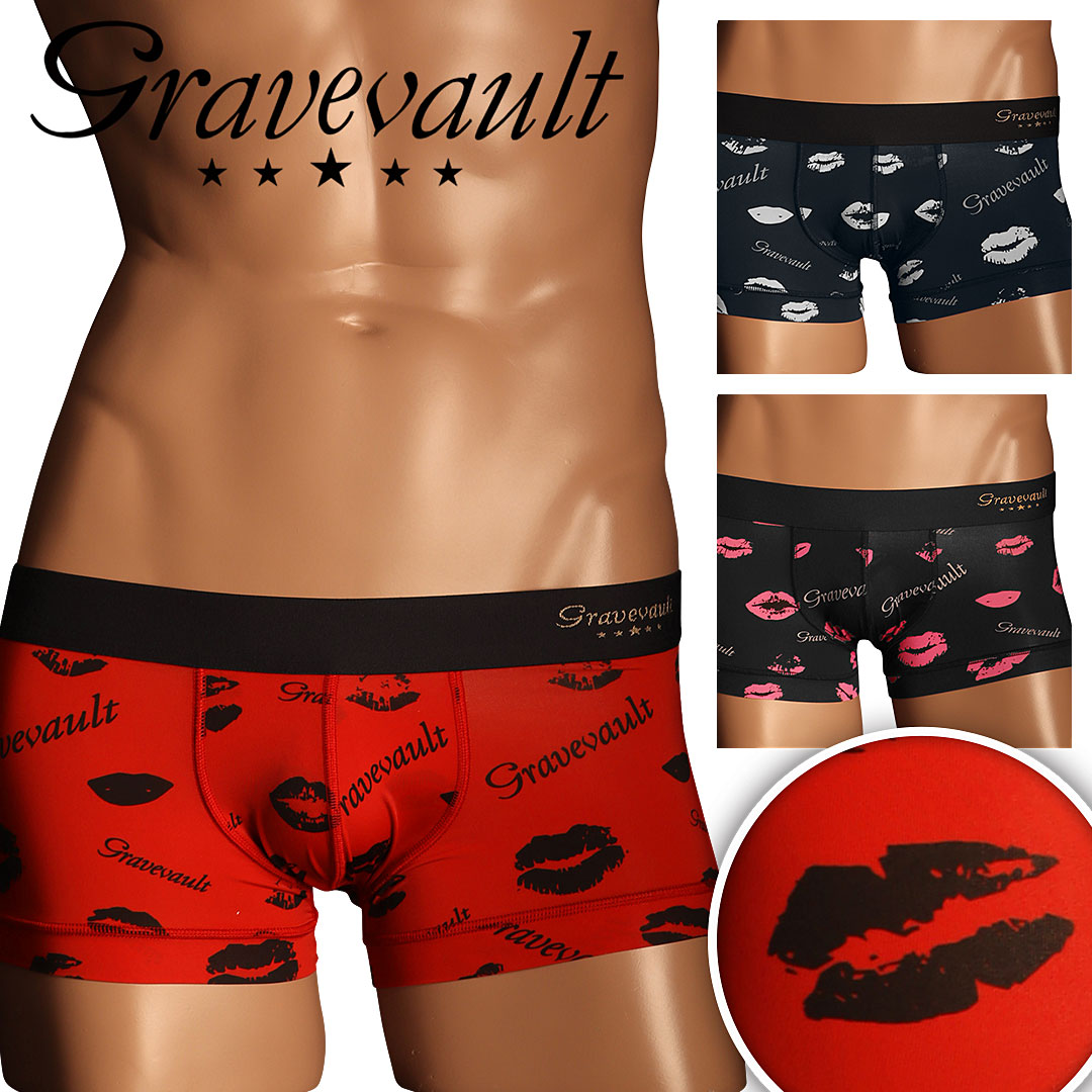 Kiss メンズ ローライズ ボクサーパンツ