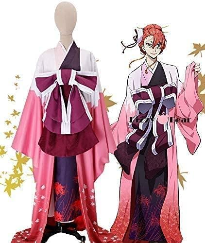 コスプレ 衣装＋髪飾り 尾崎 紅葉 おざき こうよう 風 文豪ストレイドッグス コスプレ衣装 ユニフォーム 舞台演出服 変装 学園祭 コスプレ衣装