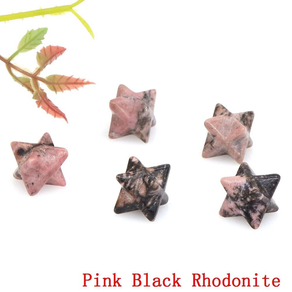 13mm メルカバスター 天然チャクラクォーツストーン クリスタル ウィッカ レイキヒーリング エネルギー ジェム プロテクション DIYジュエリー デコレーション 卸売 サイズ：40個入り カ_17