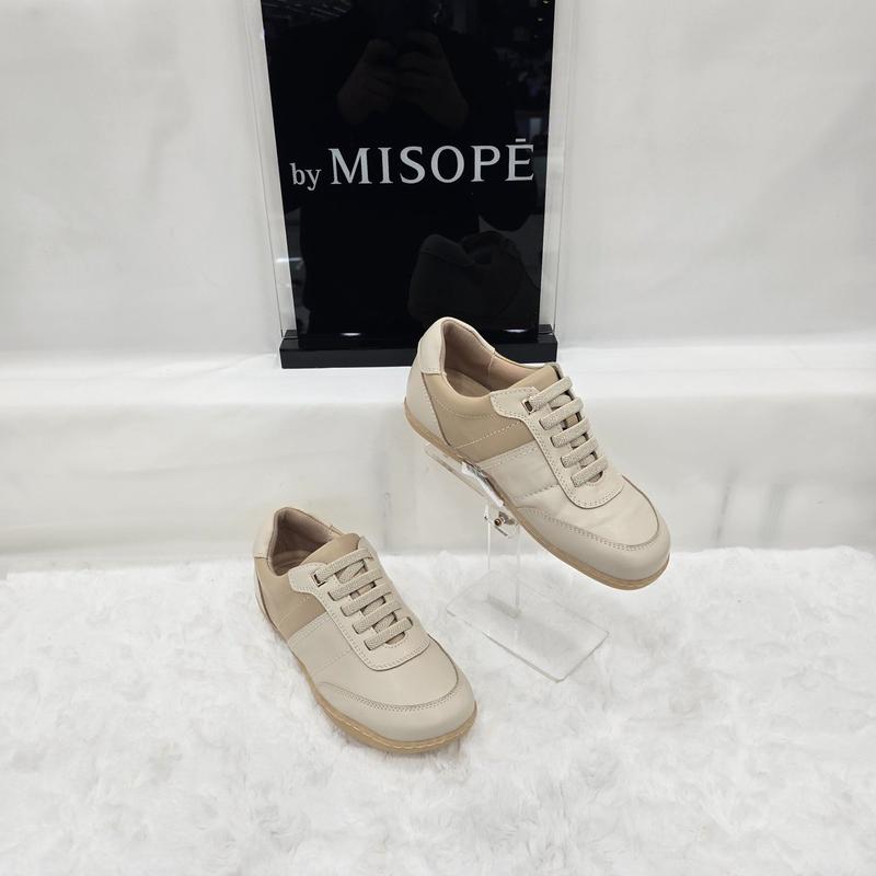 By 女性スポーティシンプルスニーカー 112HT410SZ001 IVORY 3 JJ