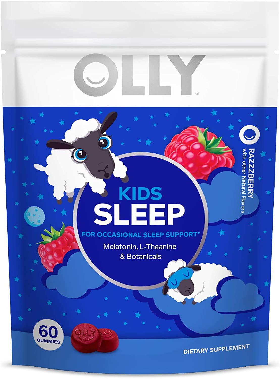[アメリカ無料直送] [プレミアム商品][満足度上位]OLLY Kids Sleep ゼリーラズベリ