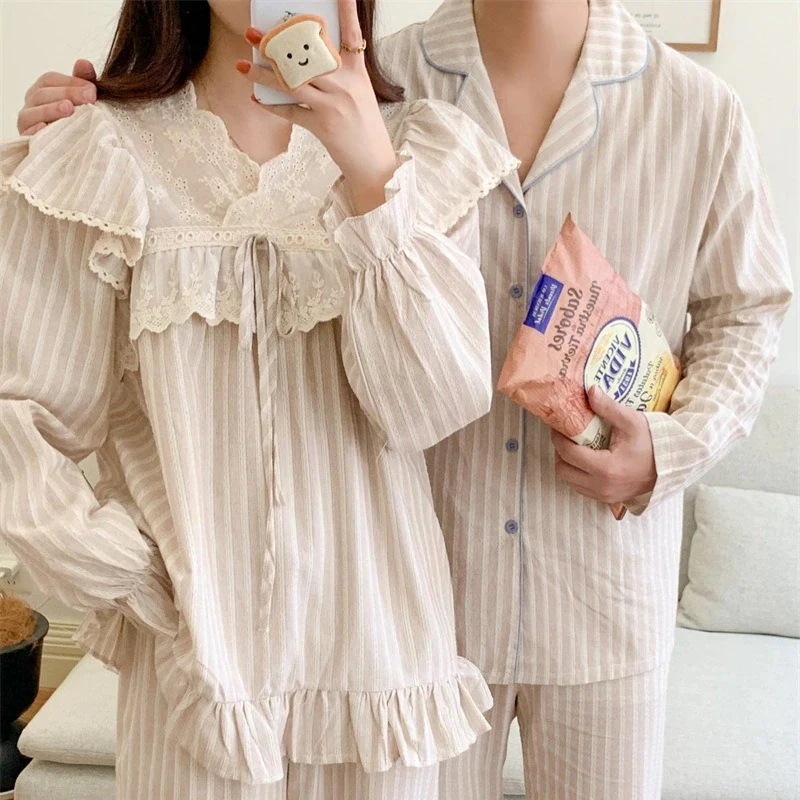 25 長袖 パジャマ カップルパジャマ ペアパジャマ 半袖 ペアルック 前開き 可愛い 無地 綿 上下セットレディースメンズ ウェア 部屋着 寝間着 セット