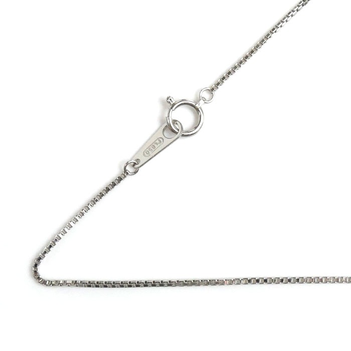 Pt850プラチナ ネックレス ベネチアン 3.8g 40cm レディース 中古