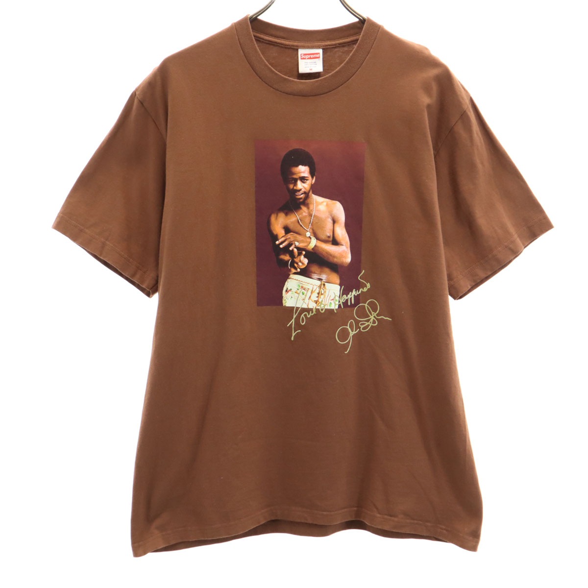 22SS USA製 AI Green 半袖 Tシャツ M ブラウン メンズ 古着 8,078円