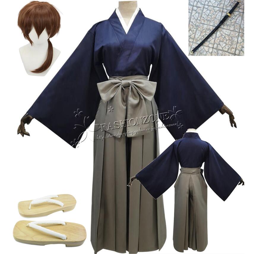 【品質良い 大好評中】るろうに剣心Rurouni Kenshin コスプレ衣装 夏日和服着物 cosplay コスチューム パーティーグッズ 仮装 変装