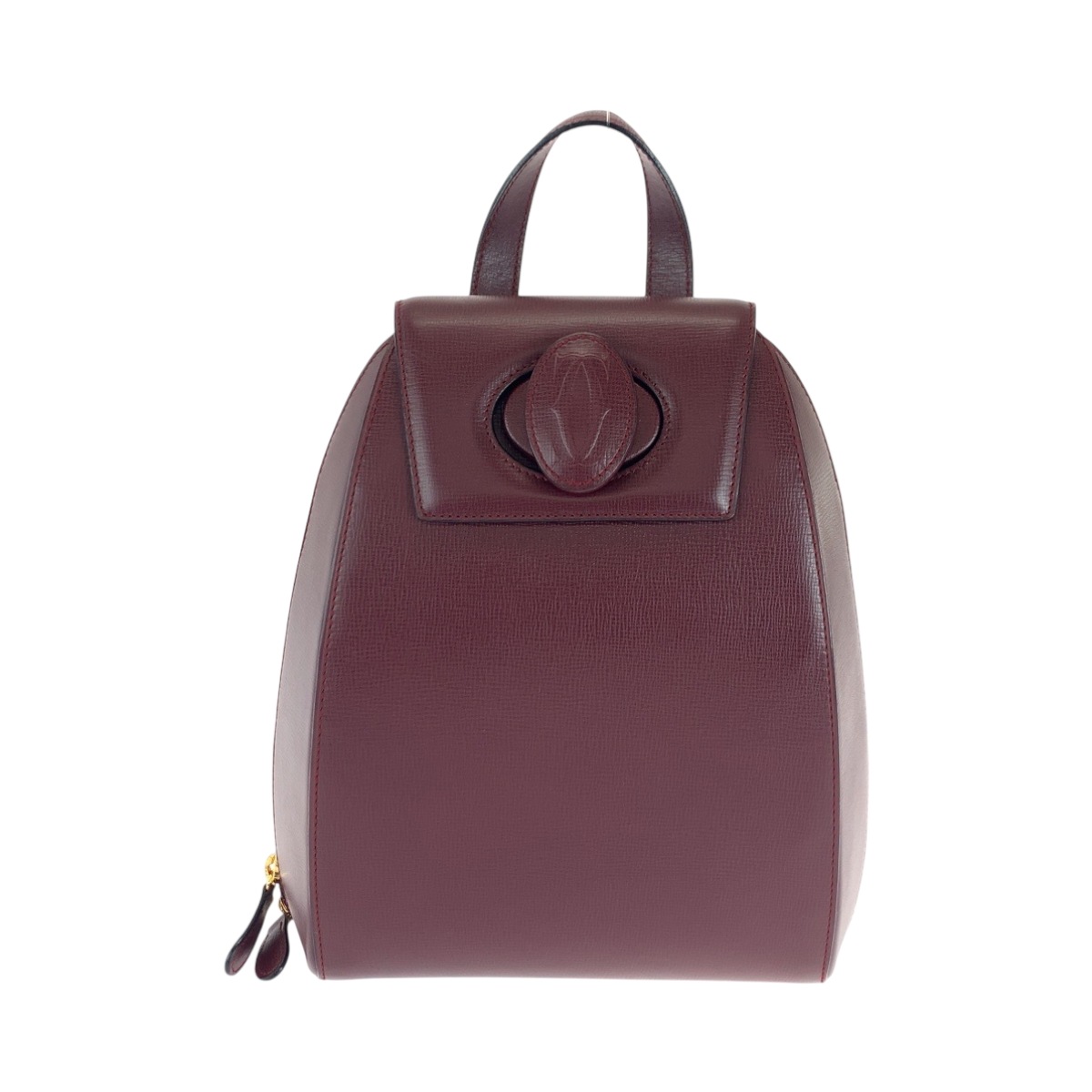 超美品 マストライン ボルドー ゴールド金具 レザー リュックサック バックパック レディース 501489