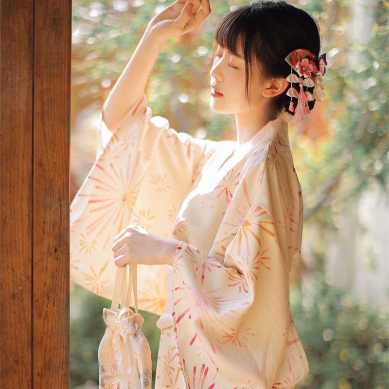浴衣着物 コスプレ 花魁 和服 着物 浴衣 衣装 コスプレ衣装 三点セット