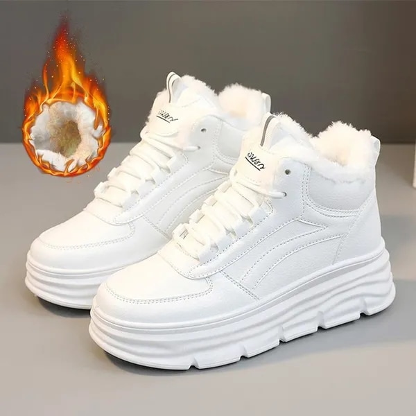 Women Shorts Boots Winter Warm Fur Snow Boots Womens Fashion Casual Cotton Shoes Platform Boots Fema