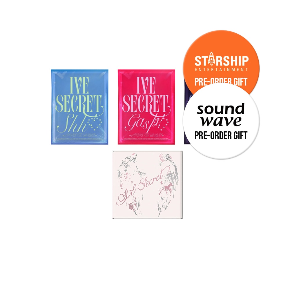 【ONLINE特典選択】 IVE - IVE SECRET / アルバム4種セット / Shh / Gasp / Psst / LOVED IVE / PHOTOBOOK / LIMITED VER 7,446円