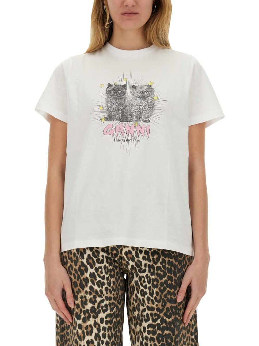 T4060_151 ホワイト 春夏2025 Tシャツ レディース ia