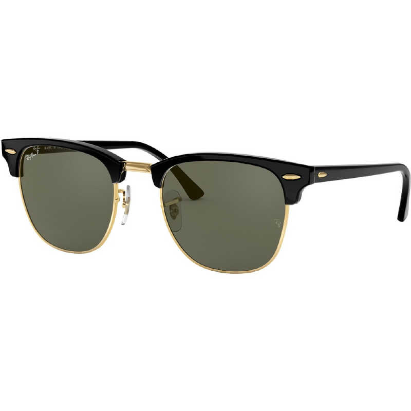 レイバン　Ray-Ban サングラス CLUBMASTER RB3016F 901/58 55mm ブラック/ポラライズドグリーンクラシックG-15　RB3016F