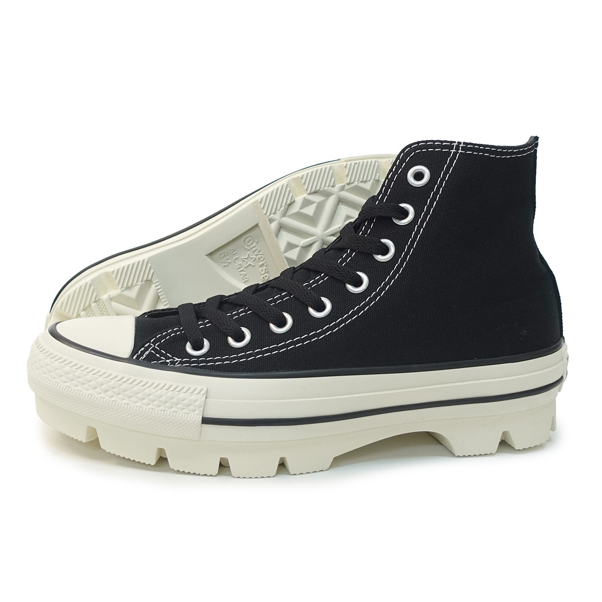 スニーカー ハイカット 厚底 メンズ レディース オールスター チャンク HI ブラック ALL STAR CHUNK HI