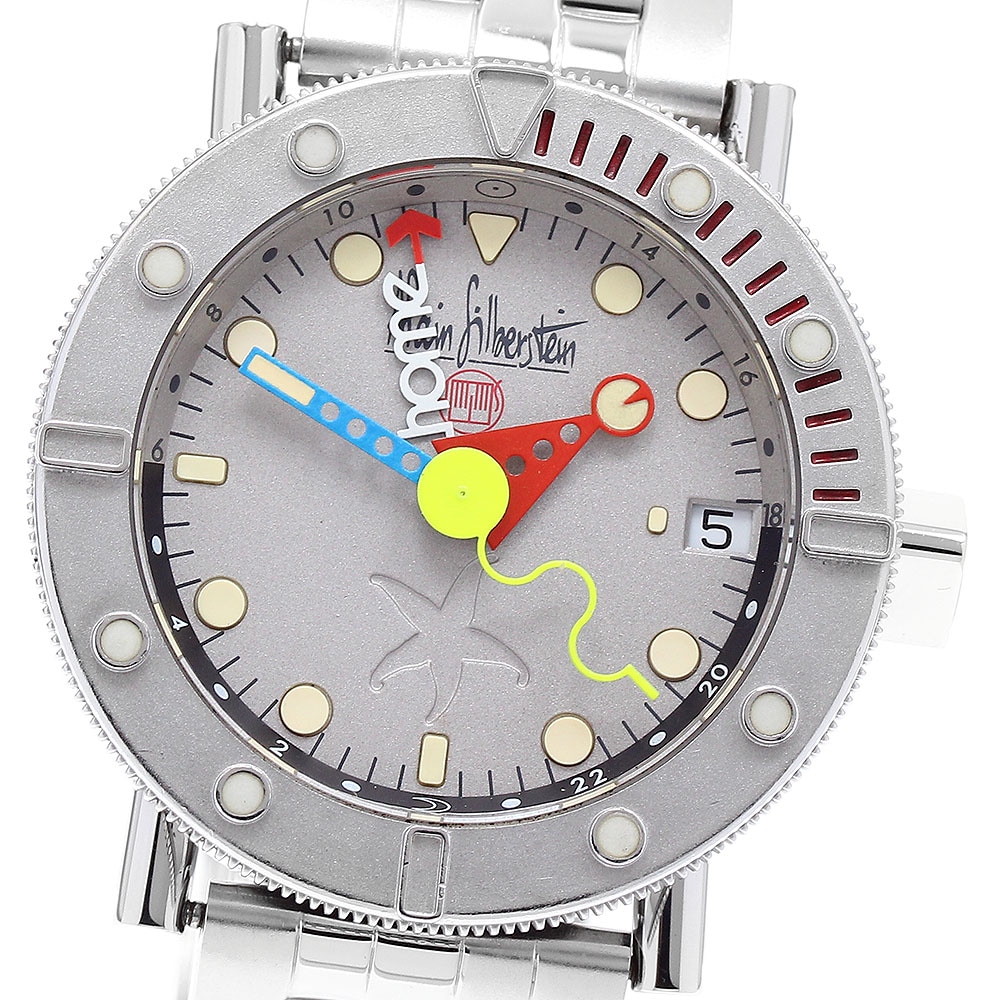 アラン・シルベスタイン Alain Silberstein マリーンG GMT 500本限定 自動巻き ボーイズ 箱・保証書付き_895372【中古】 236,750円