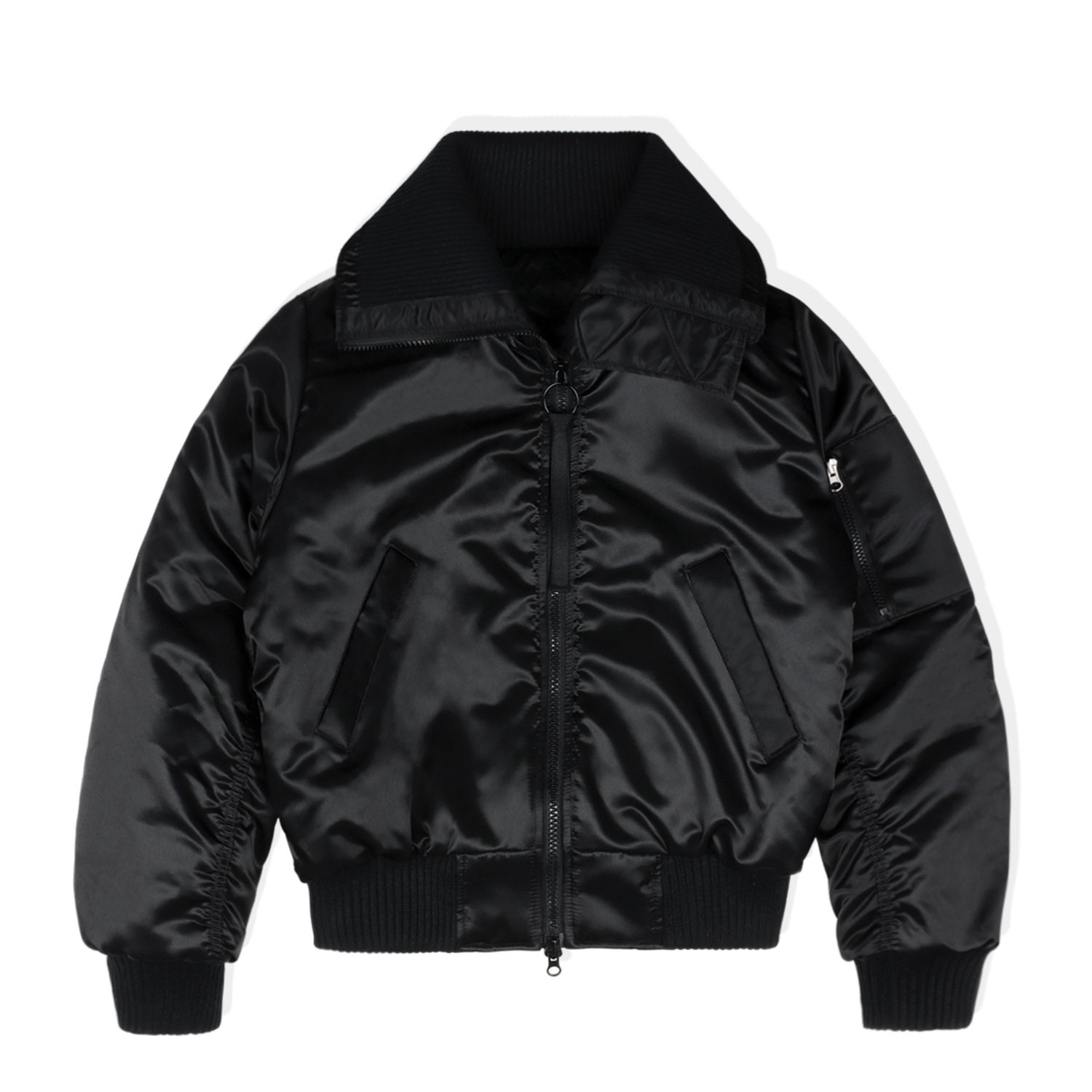 HIGH COLLAR NECK MA-1(BLACK)