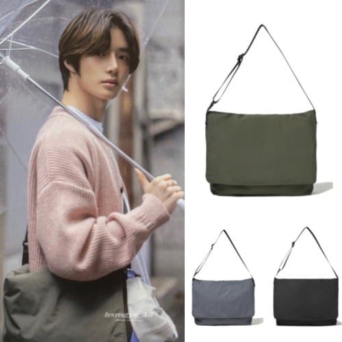 [TXT ボムギュ着用]SOUNDSLIFE/Nylon Messenger Bag 韓国 アイドル レディース メンズ ユニセックス韓国正規品
