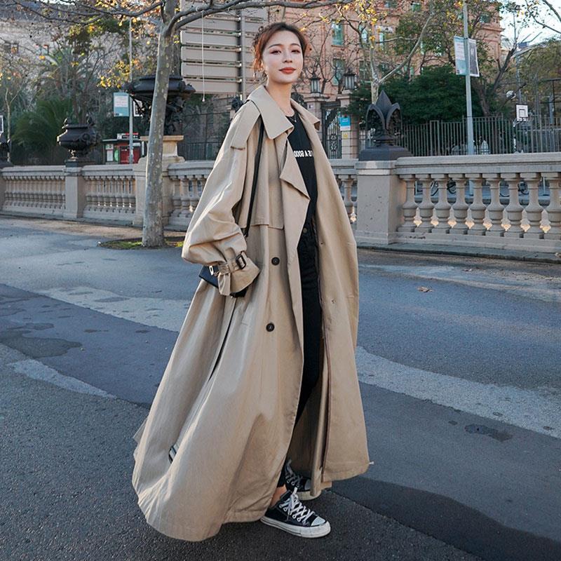 春服 トレンチコート レディース スプリングコート ロング丈 秋 春 超ロング コート ゆる 20代 30代 ジャケットジャケット AWアウター