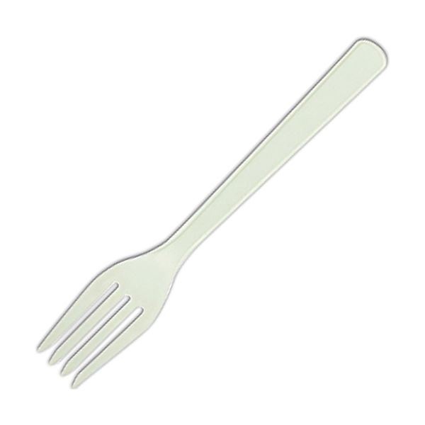 （まとめ）やなぎプロダクツ プラスチック フォーク ホワイト Y-141 1パック（100本）(×10セット)
