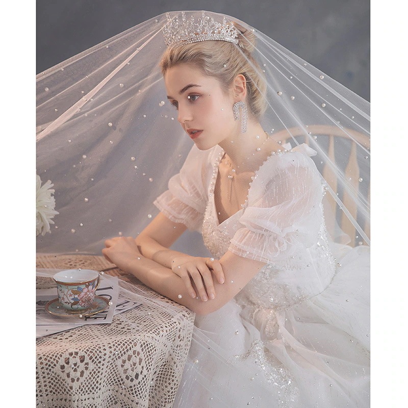 メインウェディングドレス花嫁2025大型トレーラー女性小型重工業夏ワンショルダー宮殿スタイルワンピースドレスその他 ワンピースドレス