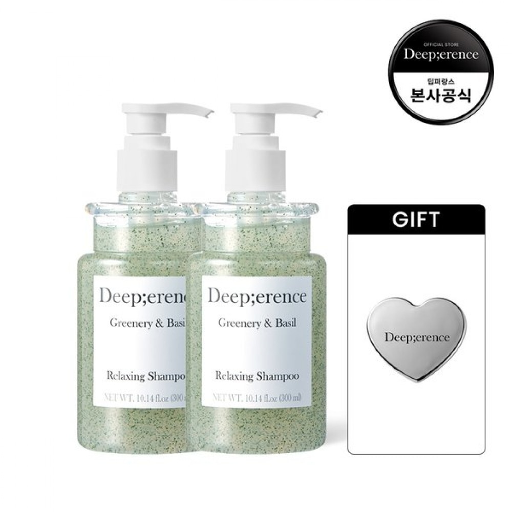 ディーパランス [特典付き] リラクシングパフュームシャンプー [グリーンリィ&バジル] 2個 + ハートミラー 6,265円