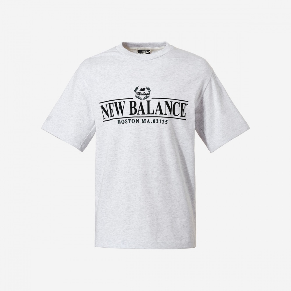ニューバランス ヘリテージ グラフィック 半袖 Tシャツ NBNEFB1473-(16)ライトグレー