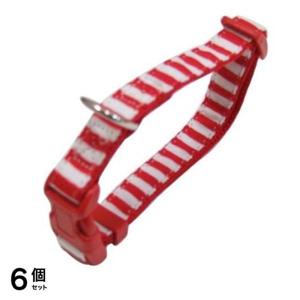岡野製作所 ストライプ カラー #20 レッドホワイト 1個入 6個セット