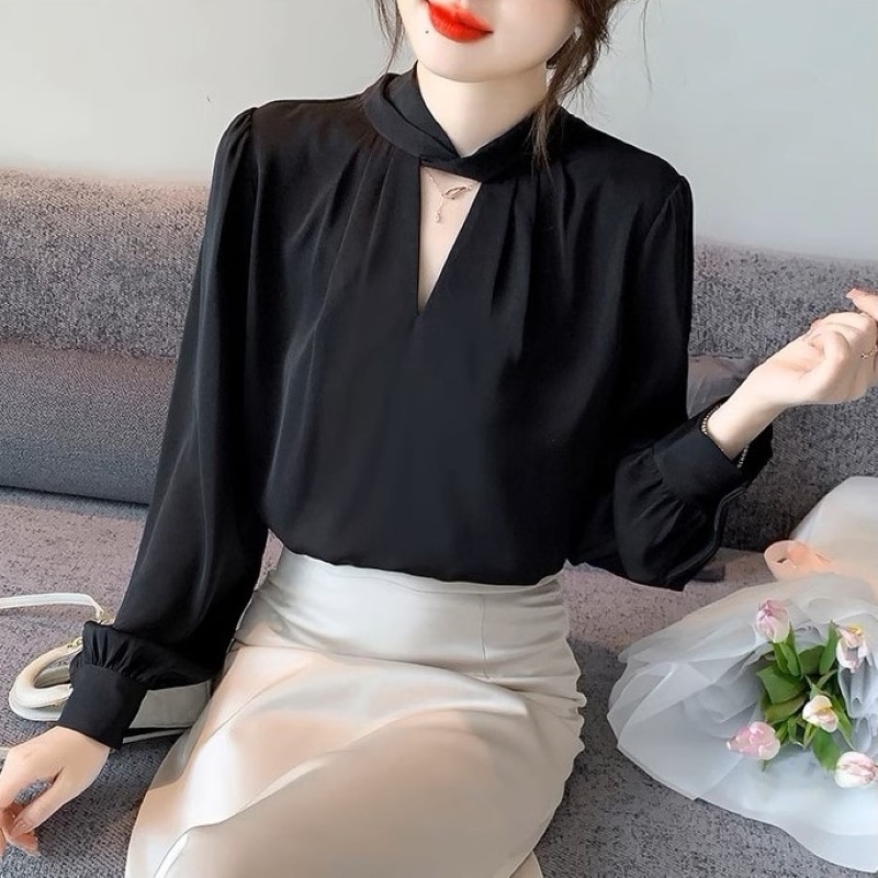 トップス シャツ ブラウス 長袖 バックリボン きれいめ 大人 上品 おしゃれ お洒落 エレガント 無地 春 夏 秋 レディース ビジネス お出かけ 休日 旅行 普段使い プレゼント 送料無料 S