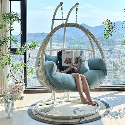 バルコニーロッキングチェアダブルスイングアウトドアハンギングチェア