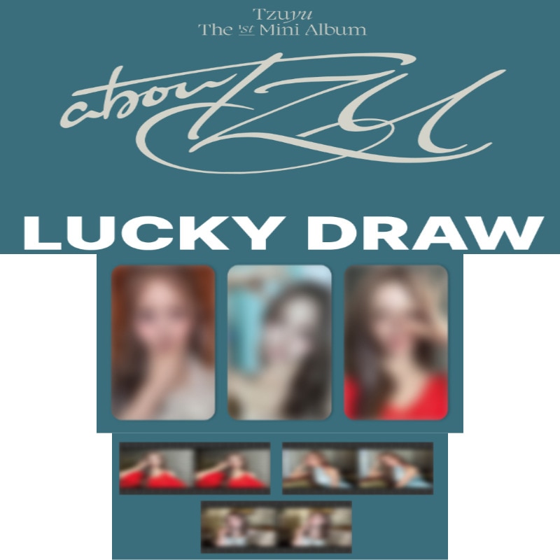 [MUSICPLANT LUCKYDRAW 4EA/1SET]TZUYU - abouTZU / The 1st Mini Album(NO ALBUM,ONLY PHOTOCARD)