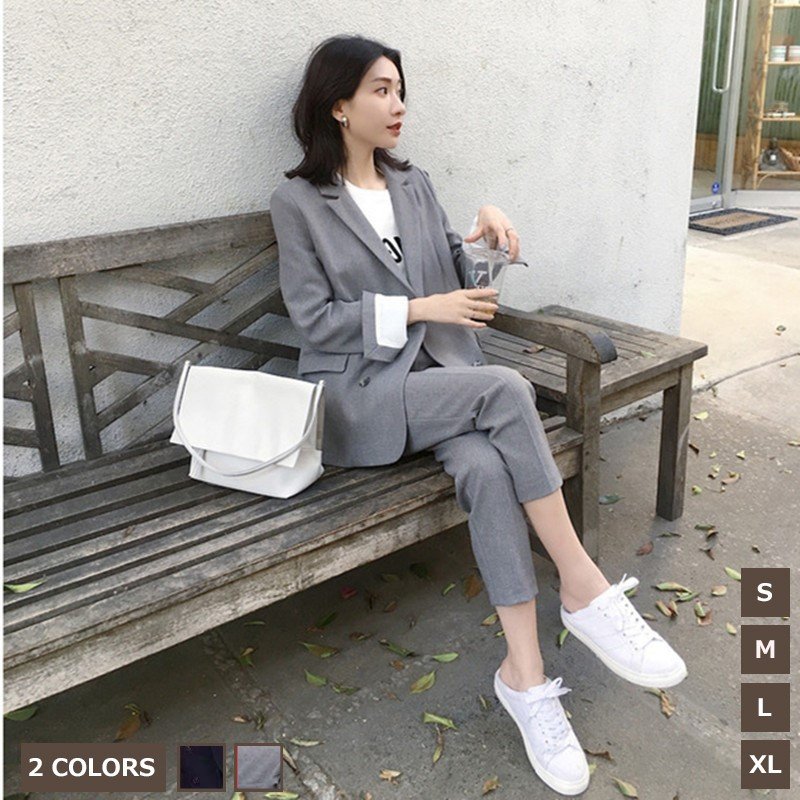 スーツパンツスーツレディース/ショーツパンツ/2点セットビジネス入場式卒業式スーツフォーマル事務服オ