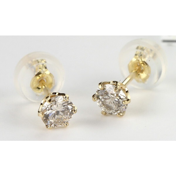 18金 イエローゴールド ダイヤモンド ピアス 0.2ct DNO5239YG