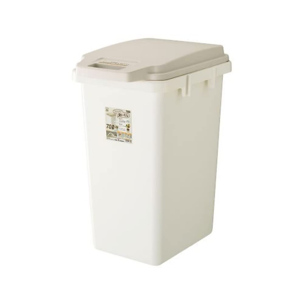 リス ゴミ箱 ワンハンドパッキンペール ベージュ 70L H&H 日本製 70JS