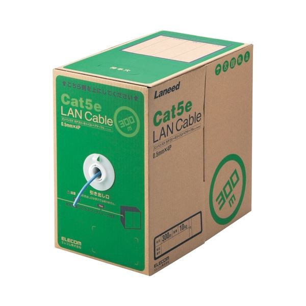 エレコム LANケーブル300mLD-CT2/BU300/RSブルー