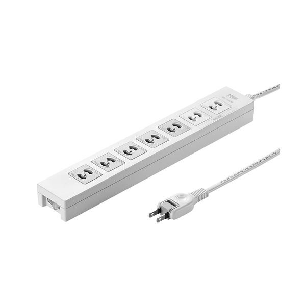 (まとめ)サンワサプライ 電源タップ TAP-F27-5K(×2セット)