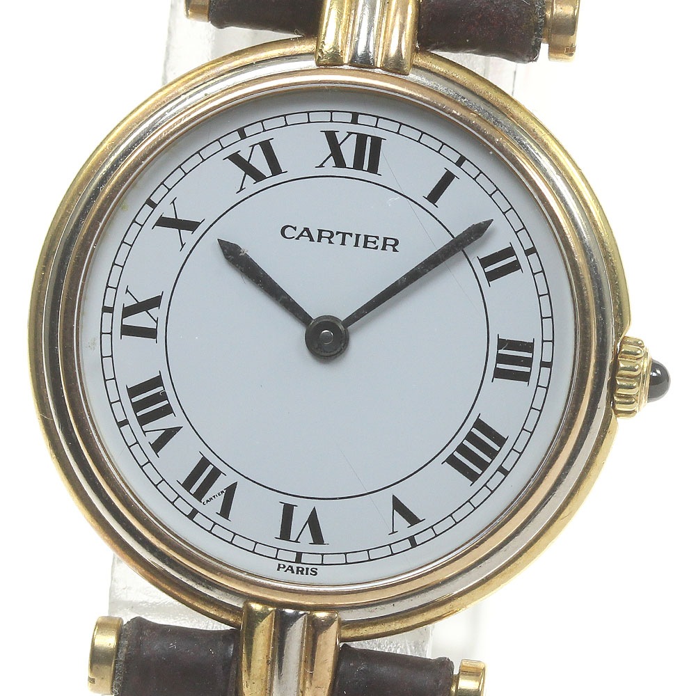 ジャンク カルティエ CARTIER ヴァンドーム トリニティ K18スリーカラー クォーツ レディース _723169【中古】その他 ブランド腕時計