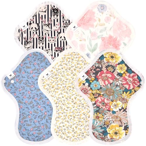 アウトレット品 エニュアンス 布ナプキン 生理用 多い日用 5枚 セット 防水 薄手 Mサイズ 一体型 ふつうの日 多い日 昼用 生理ナプキン 尿もれ 30cc