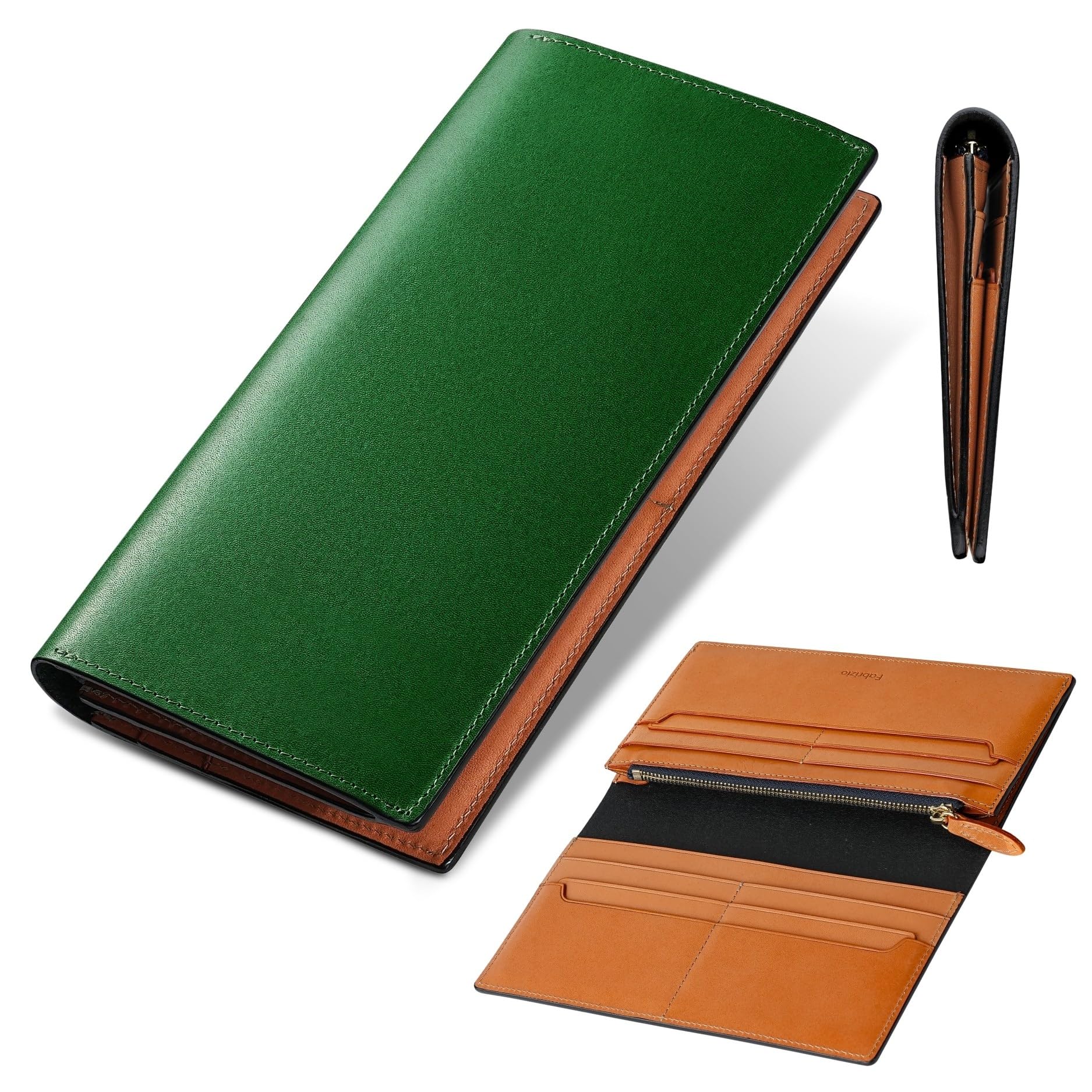 [ファブリツィオ] 財布 メンズ 長財布 小銭入れ メンズ財布 スタイリッシュ 一流の革職人が作る 高級 イタリアン レザー 本革 大容量 男性