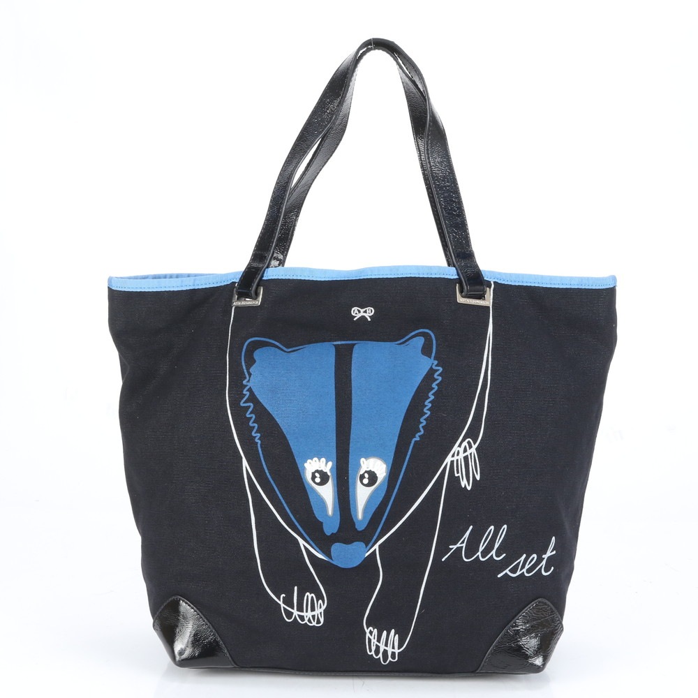 美品 トート バッグ 肩掛け ショルダー ハンド ブラック 黒 A4 レディース RRE CH16-5 中古