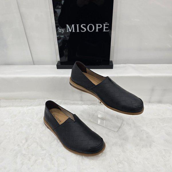 By 男性カットアウトディテールローファー 125HT337SP014 BLACK 3 JJ