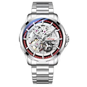 腕時計 メンズ 機械式腕時計 自動巻き 防水 夜光文字盤 ビジネス カジュアル スイスプロセス