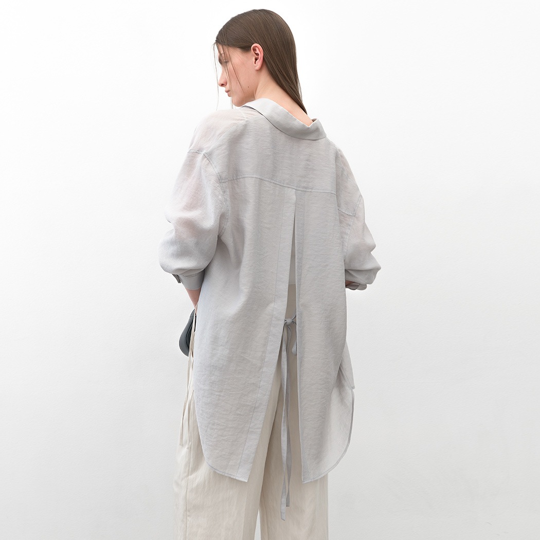 (BL-4300)ASTER BACK RIBBON SHIRT