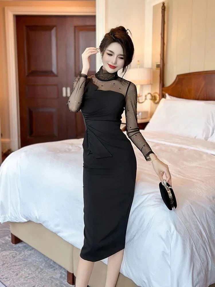 タイト ワンピース 二次会 大人向け ベーシック ルドッキング 同窓会 パーティー